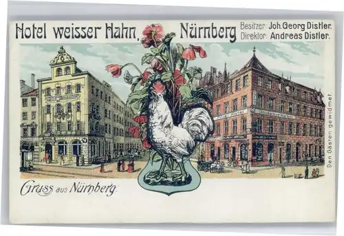 Nuernberg Hotel weisser Hahn *