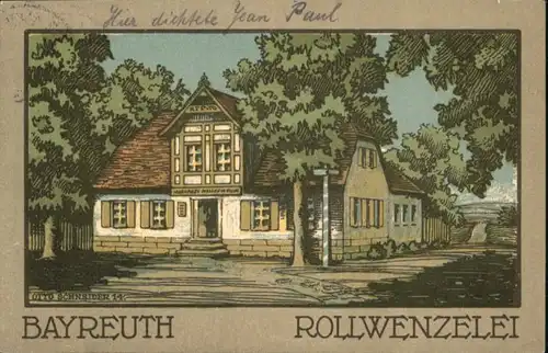 Bayreuth Kuenstler Otto Schneider Rollwenzelei Restauration x