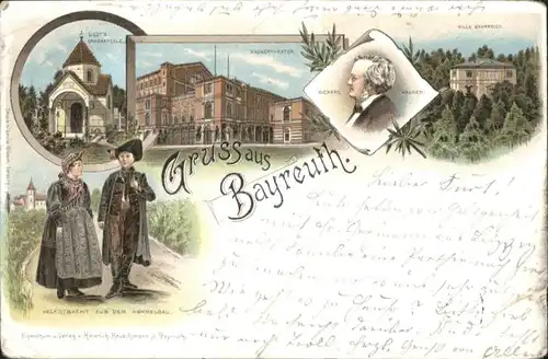 Bayreuth Bayreuth Luszt Grabkapelle Wagnertheater Richard Wagner Villa Wahnfried Volkstracht x / Bayreuth /Bayreuth LKR