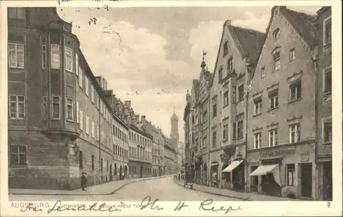 Augsburg Ludwigstrasse Heiligkreuzturm x