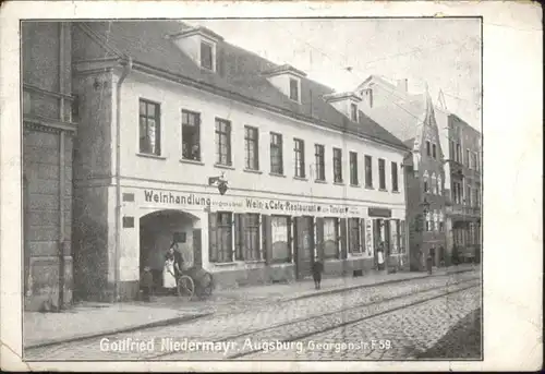 Augsburg Weinhandlung Gottfried Niedermayr *