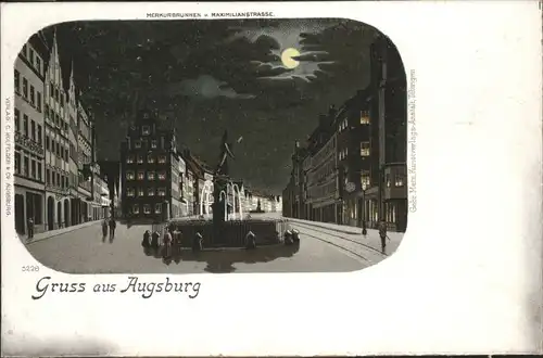 Augsburg Augsburg Merkurbrunnen Maximilianstrasse * / Augsburg /Augsburg LKR