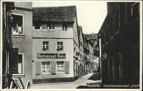 Bayreuth Kuenstlerrestaurant Eule *