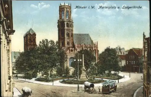 Muenster Marienplatz Ludgerikirche x