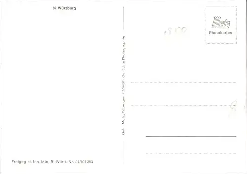 Wuerzburg Fliegeraufnahme *