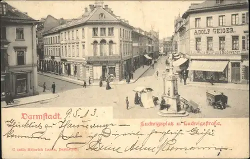Darmstadt Ludwigsplatz Ludwigstrasse x