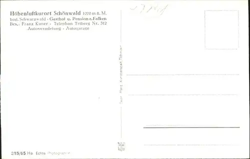 Schoenwald Gasthof Falken *