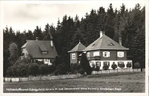 Koenigsfeld Haus Voland Kinderheim Rapp *