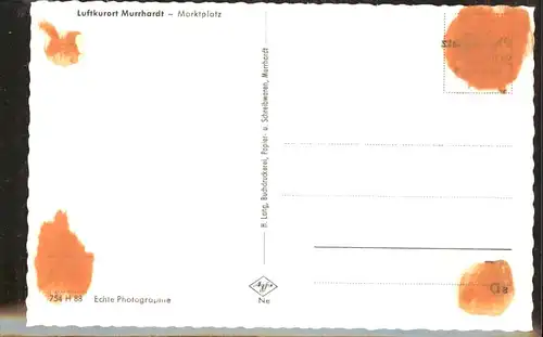 Murrhardt Marktplatz VW Kaefer Gasthaus Metzgerei zum Lamm *