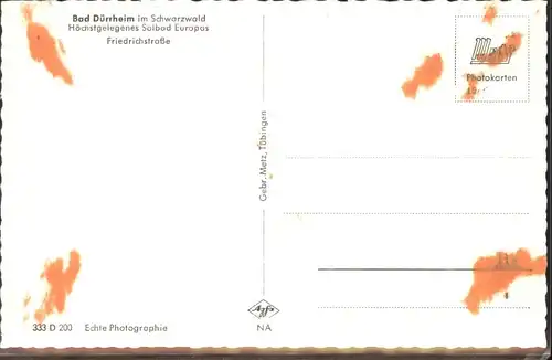 Bad Duerrheim Friedrichstrasse *