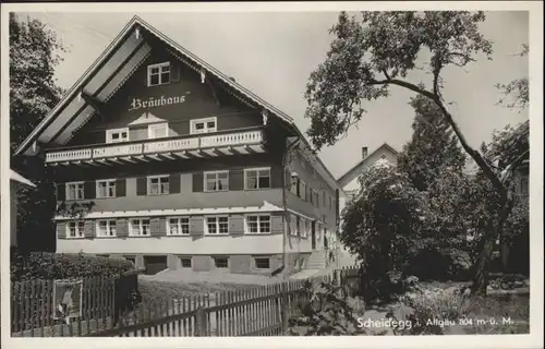 Scheidegg Allgaeu Pension Braeuhaus *