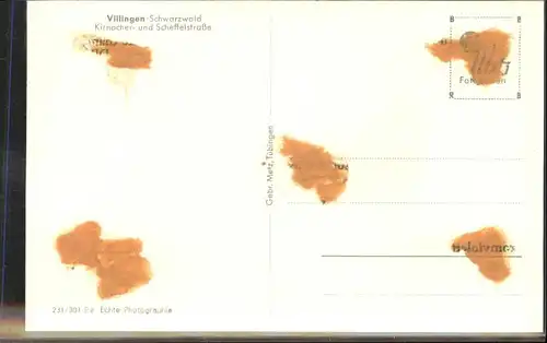 Villingen-Schwenningen Kirnacherstrasse Scheffelstrasse *