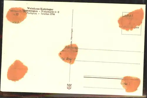 Memmingen Weinhaus Knoeringer *