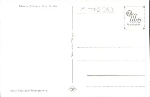 Loerrach Basler Strasse Oberrheinische Bank Hotel Storchen *