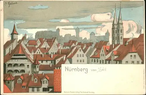 Nuernberg Kuenstler C. Gelius