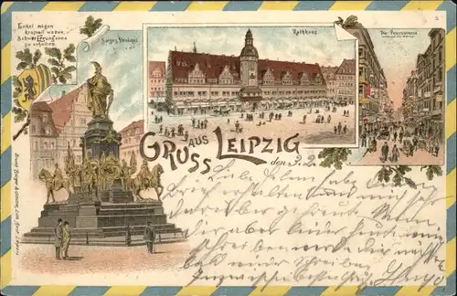 Leipzig Rathaus Sieges Denkmal 