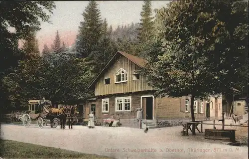 Oberhof Thueringen Untere Schweizerhuette Kutsche