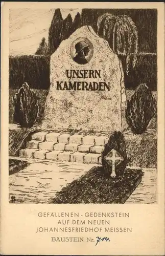 Meissen Gefallenendenkmal Johannesfriedhof