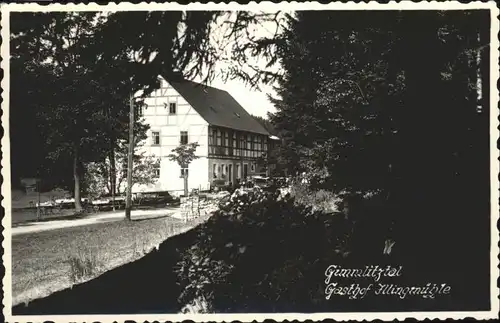 Freiberg Sachsen [Stempelabschlag] Gimmlitztal Gasthof Klingmuehle