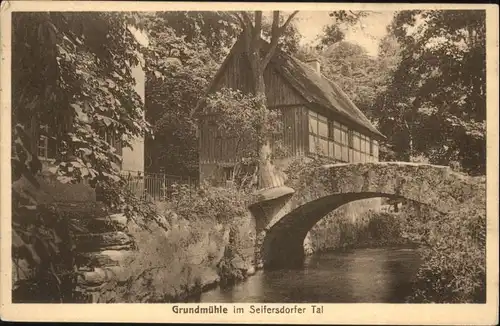 Freiberg Sachsen Grundmuehle Seifersdorfer Tal