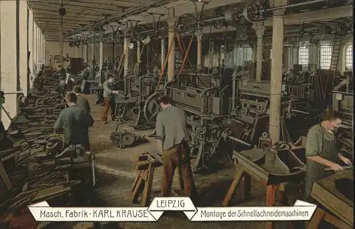 Leipzig Madchinenfabrik Karl Krause Schnellschneidemaschine