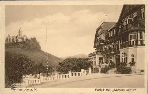 wx44502 Wernigerode Harz Parkhotel Kuesters Camp Kategorie. Wernigerode Alte Ansichtskarten