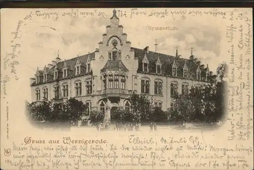 wx44649 Wernigerode Harz Gymnasium Kategorie. Wernigerode Alte Ansichtskarten