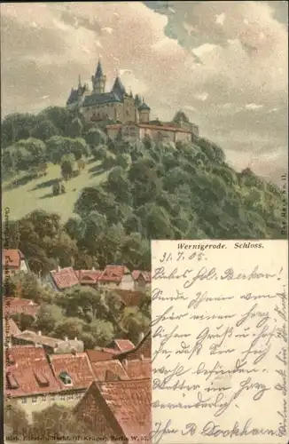 wx44662 Wernigerode Harz Schloss Kategorie. Wernigerode Alte Ansichtskarten