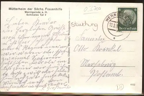 wx44666 Wernigerode Harz Muetterheim Kategorie. Wernigerode Alte Ansichtskarten