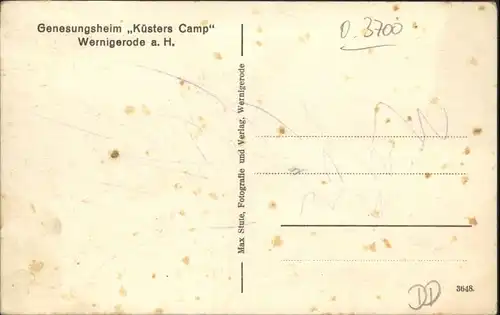 wx44668 Wernigerode Harz Genesungsheim Kuesters Camp Kategorie. Wernigerode Alte Ansichtskarten