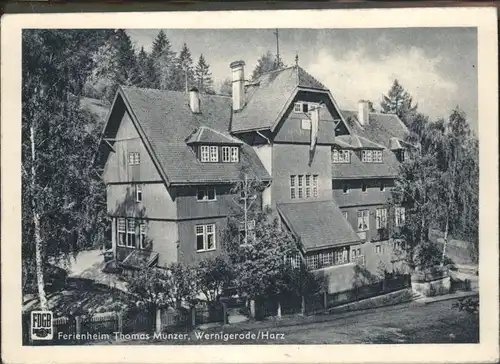 wx44783 Wernigerode Harz Ferienheim Thomas Muenzer FDGB Kategorie. Wernigerode Alte Ansichtskarten