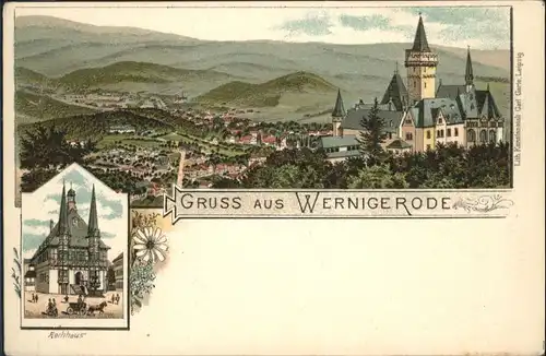 wx44804 Wernigerode Harz Rathaus Kategorie. Wernigerode Alte Ansichtskarten