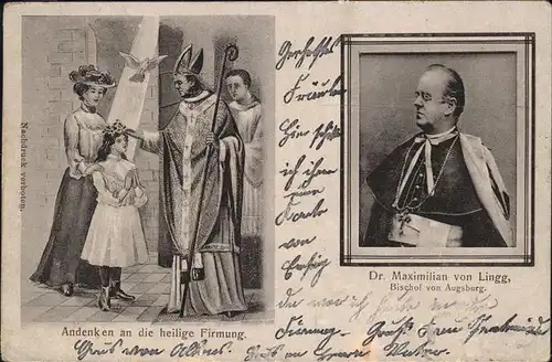 Augsburg Dr Maximilian von Lingg heilige Firmung