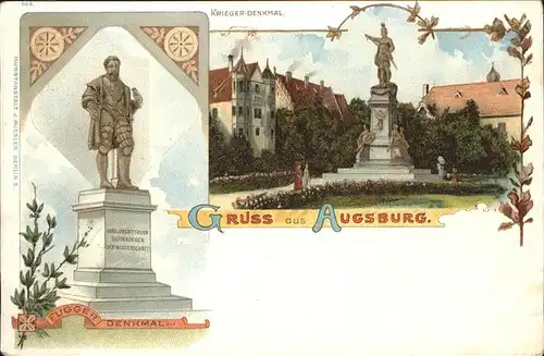 Augsburg Krieger Denkmal Fugger Denkmal 