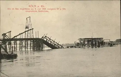 Koeln eingestuerzte Suedbruecke