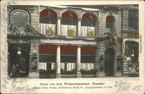 Berlin Wein Restaurant Traube