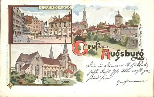 Augsburg Ludwigsplatz Dom