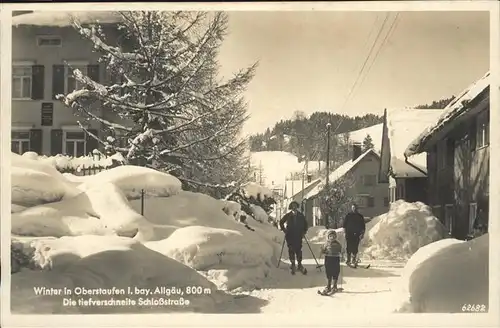 Oberstaufen Winter Schloss Strasse Ski