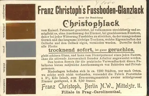 Berlin Franz Christophs Fussboden Glanzlack