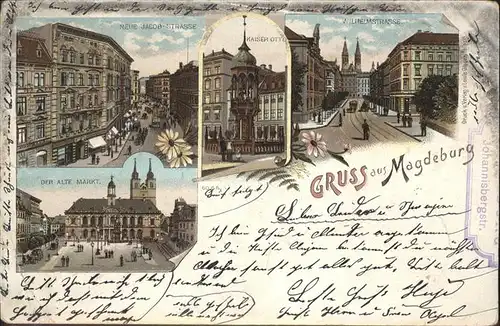 Magdeburg Wilhelmstrasse Jacob Strasse Markt