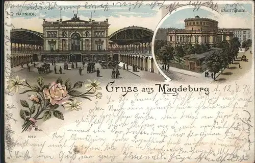 Magdeburg Theater Bahnhof Kutsche