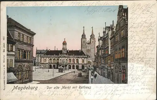 Magdeburg Markt Rathaus 