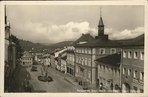 Zwiesel Niederbayern Stadtplatz / Zwiesel /Regen LKR