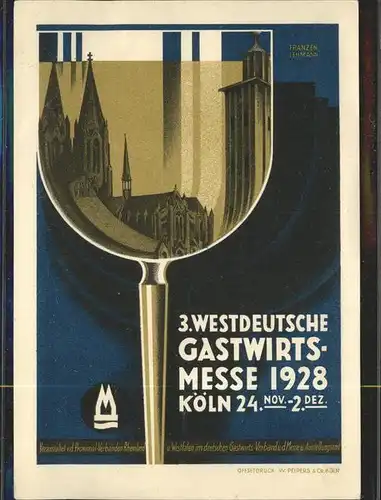 Koeln Gastwirtmesse 1928