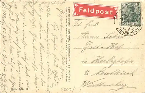 Koeln Kriegsgefangene 1914