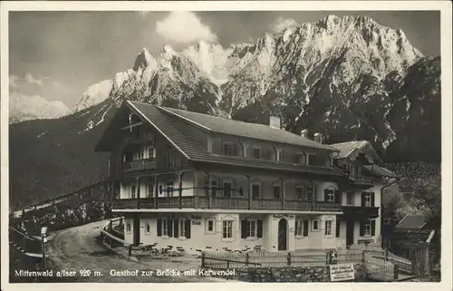 Mittenwald Gasthof Zur Bruecke Karwendel