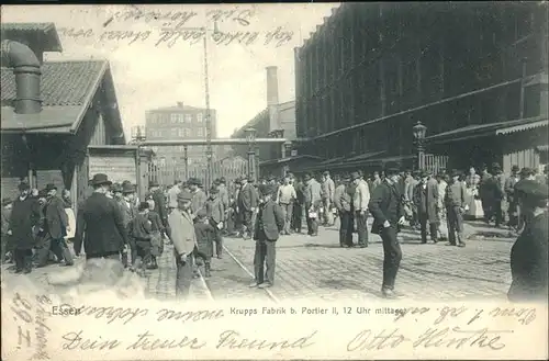 Essen Ruhr Krupps Fabrik Portier