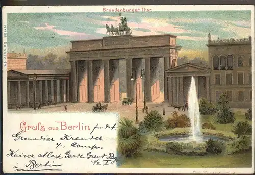 Berlin Brandenburgerthor Kutsche 