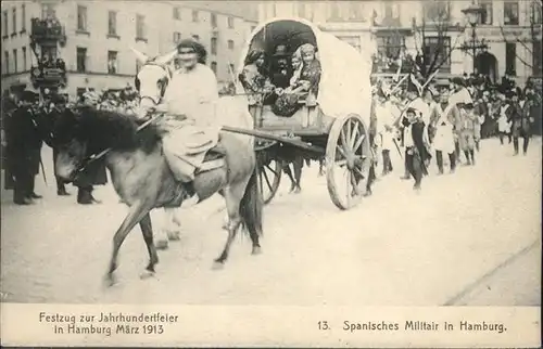Hamburg Festzug Jahrhundertfeier Pferd