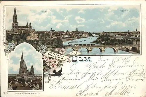 Ulm Donau Neuulm Bruecke Muenster 